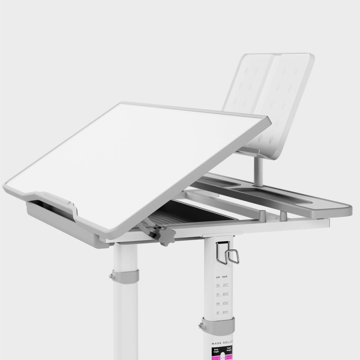 Adjustment of the worktop angle