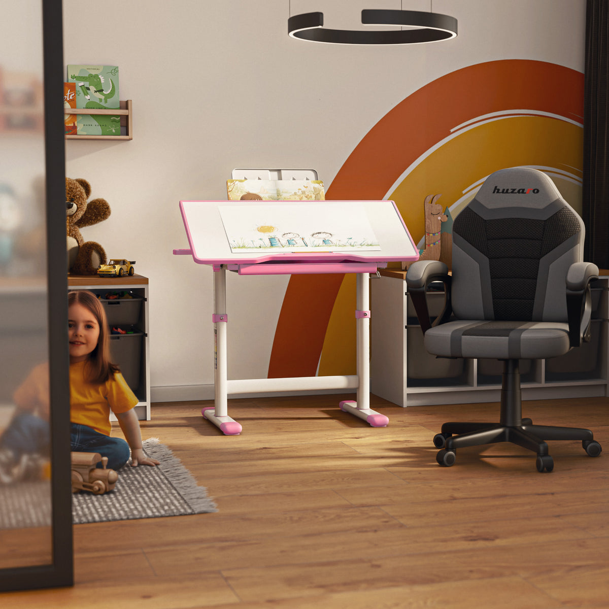 An ergonomic desk for children