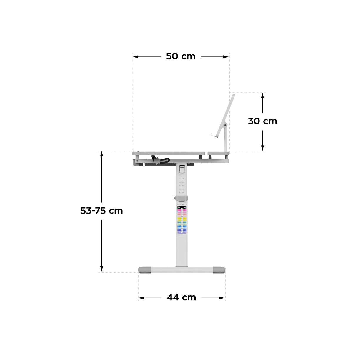 Mark Adler Study 3.0 Grey 66 cm Ergonomic Children’s Desk