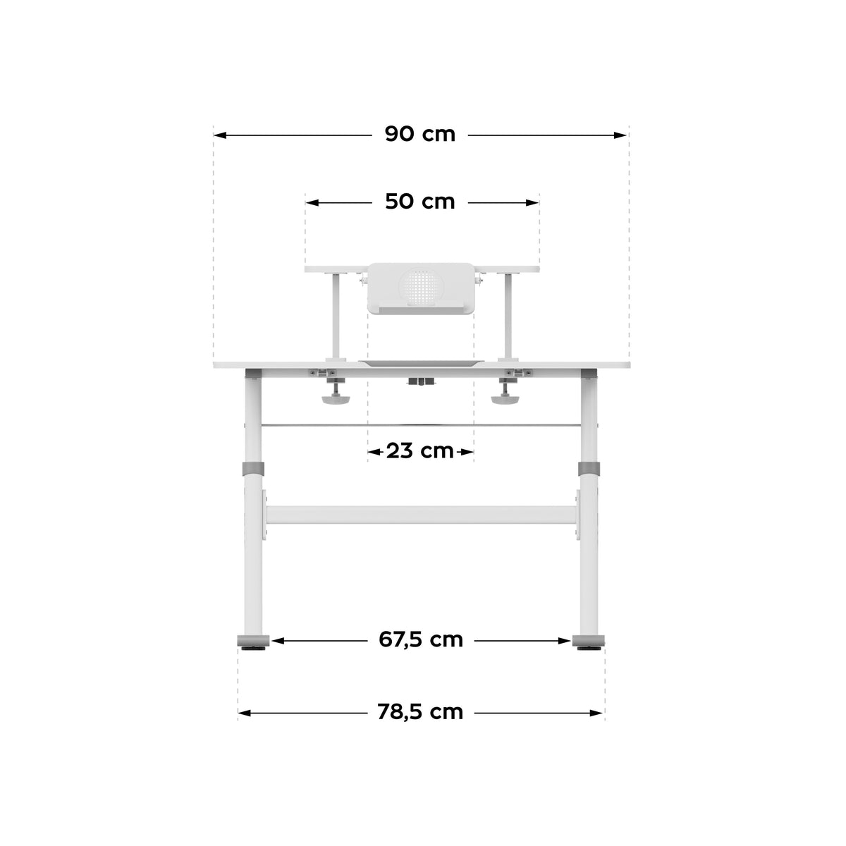Mark Adler Study 3.7 Grey 90 cm adjustable children’s desk