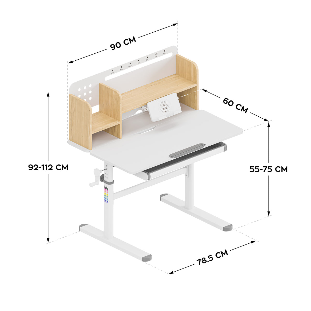 Mark Adler Study 5.0 Wood 90 cm ergonomic children’s desk