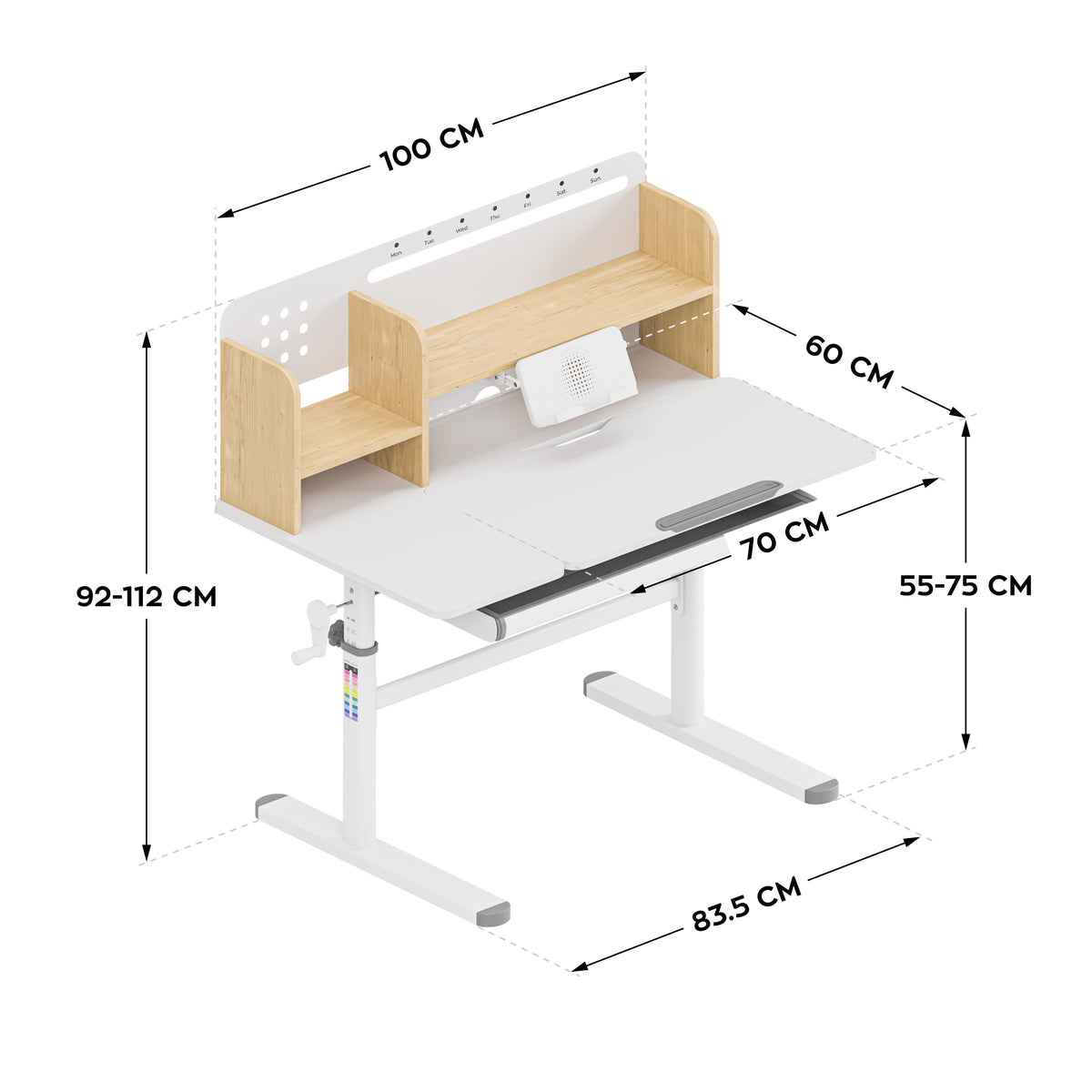 Mark Adler Study 5.7 Wood 100 cm children’s desk