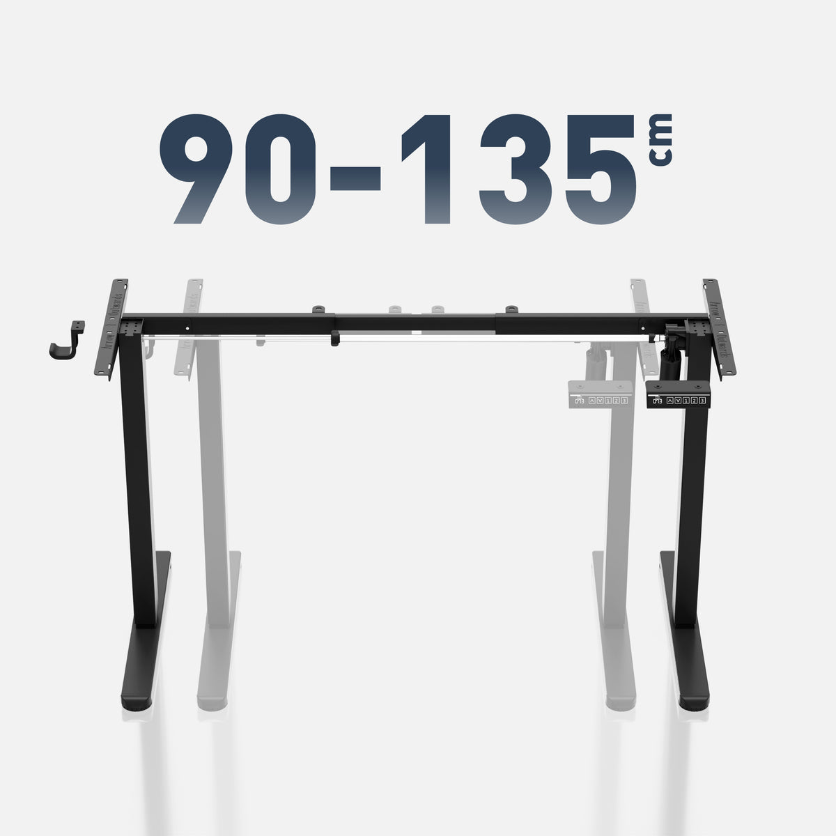 Mark Adler Xeno 1.7 Black electric desk frame