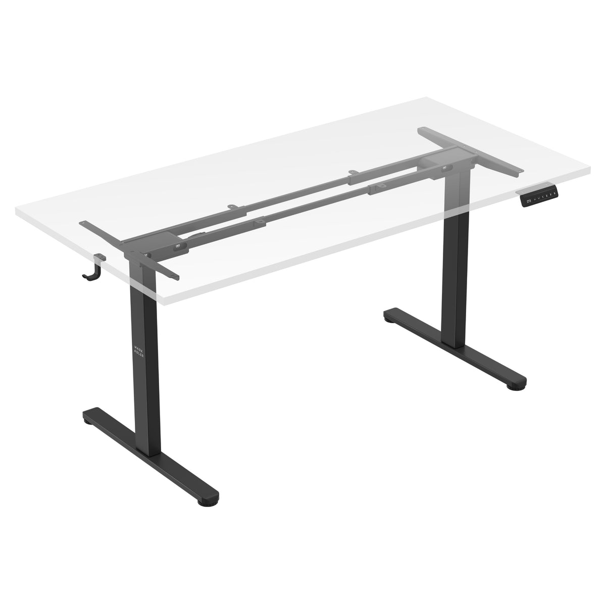 Mark Adler Xeno 4.5 Black dual-motor electric desk frame