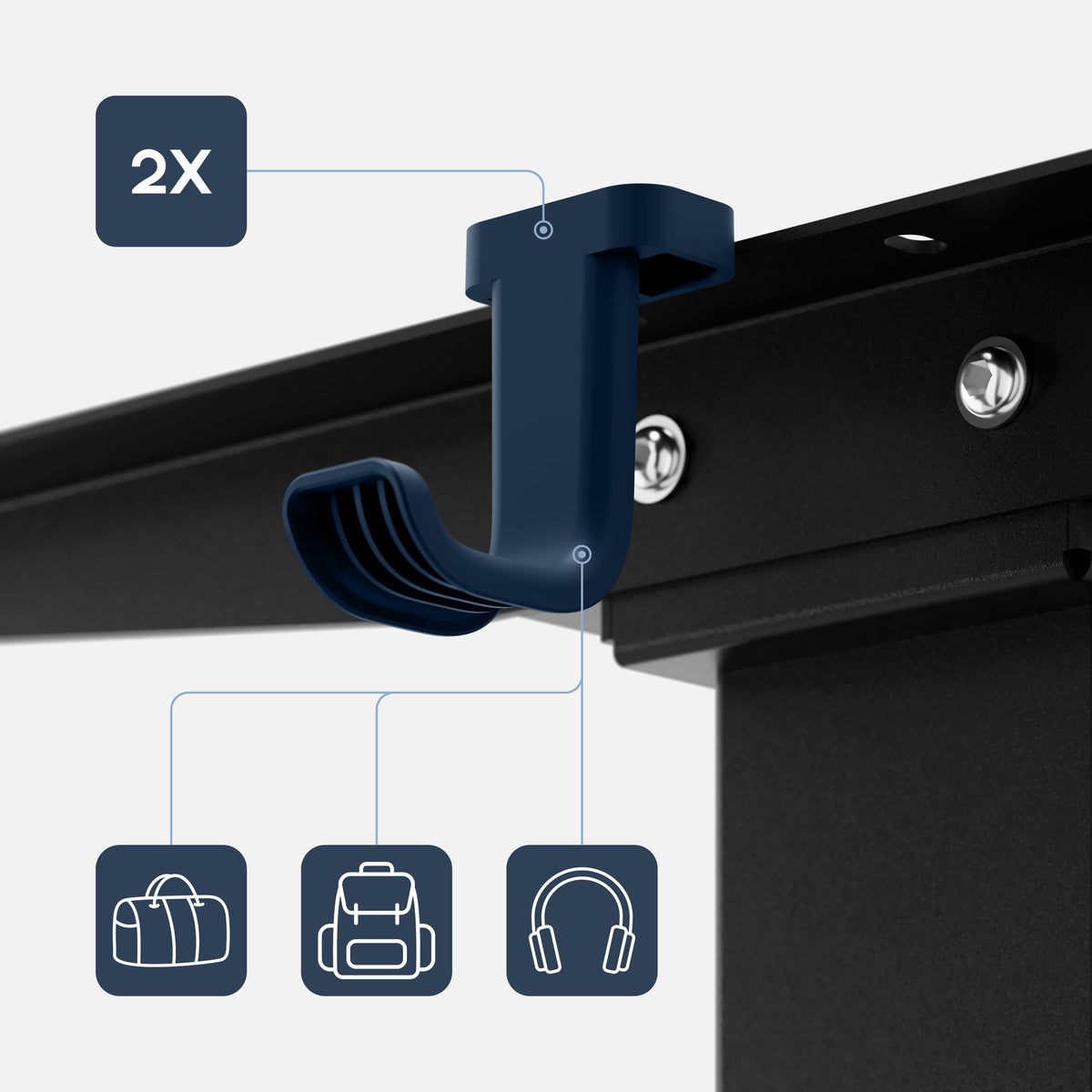 Two loops – for headphones and a rucksack or bag