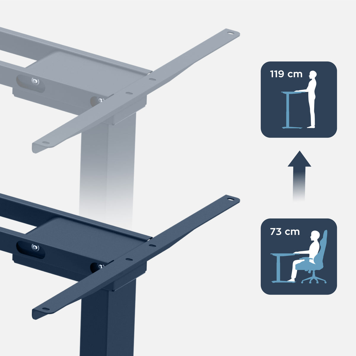 Wide range of adjustment
